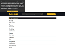 Tablet Screenshot of lyricshall.com